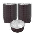 Pastry Tek 3 oz Round Brown Foil Ramekin Cup - 3/4" x 3/4" x 1/2" - 200 count box