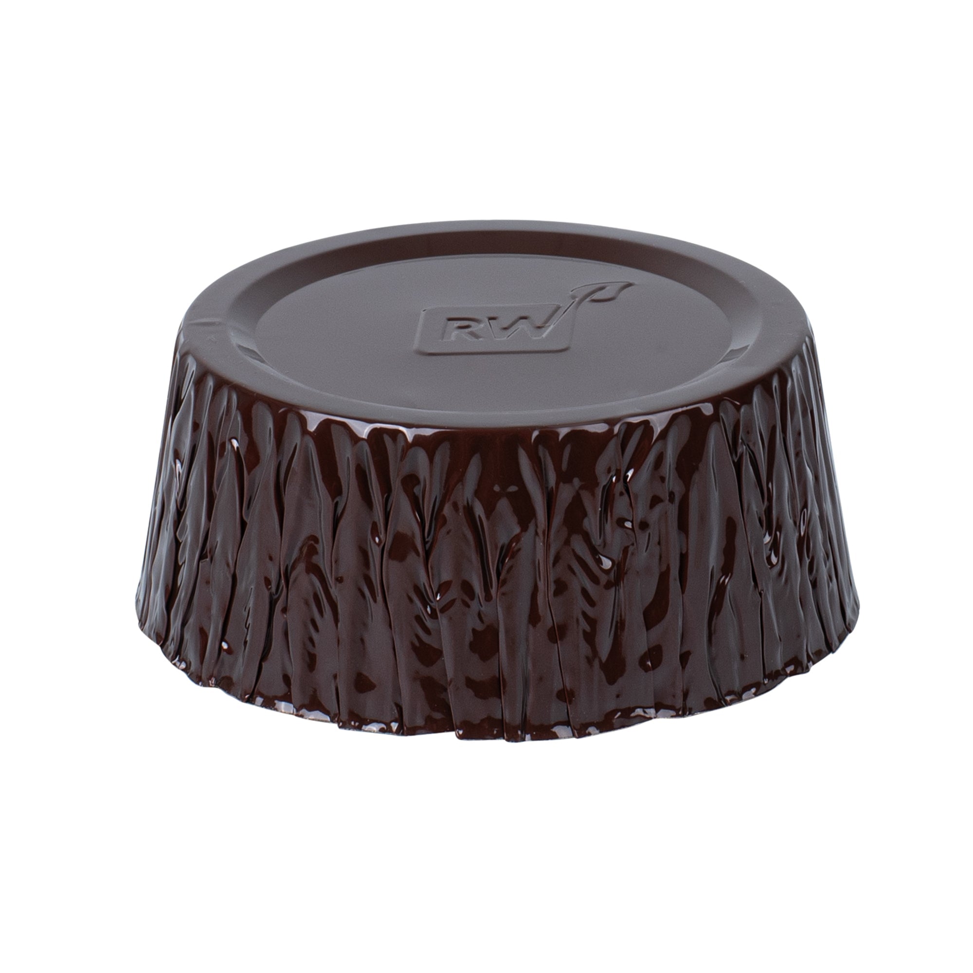 Pastry Tek 3 oz Round Brown Foil Ramekin Cup - 3/4" x 3/4" x 1/2" - 200 count box