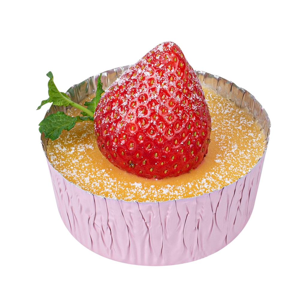 Pastry Tek 3 oz Round Pink Foil Ramekin Cup - 3/4" x 3/4" x 1/2" - 200 count box