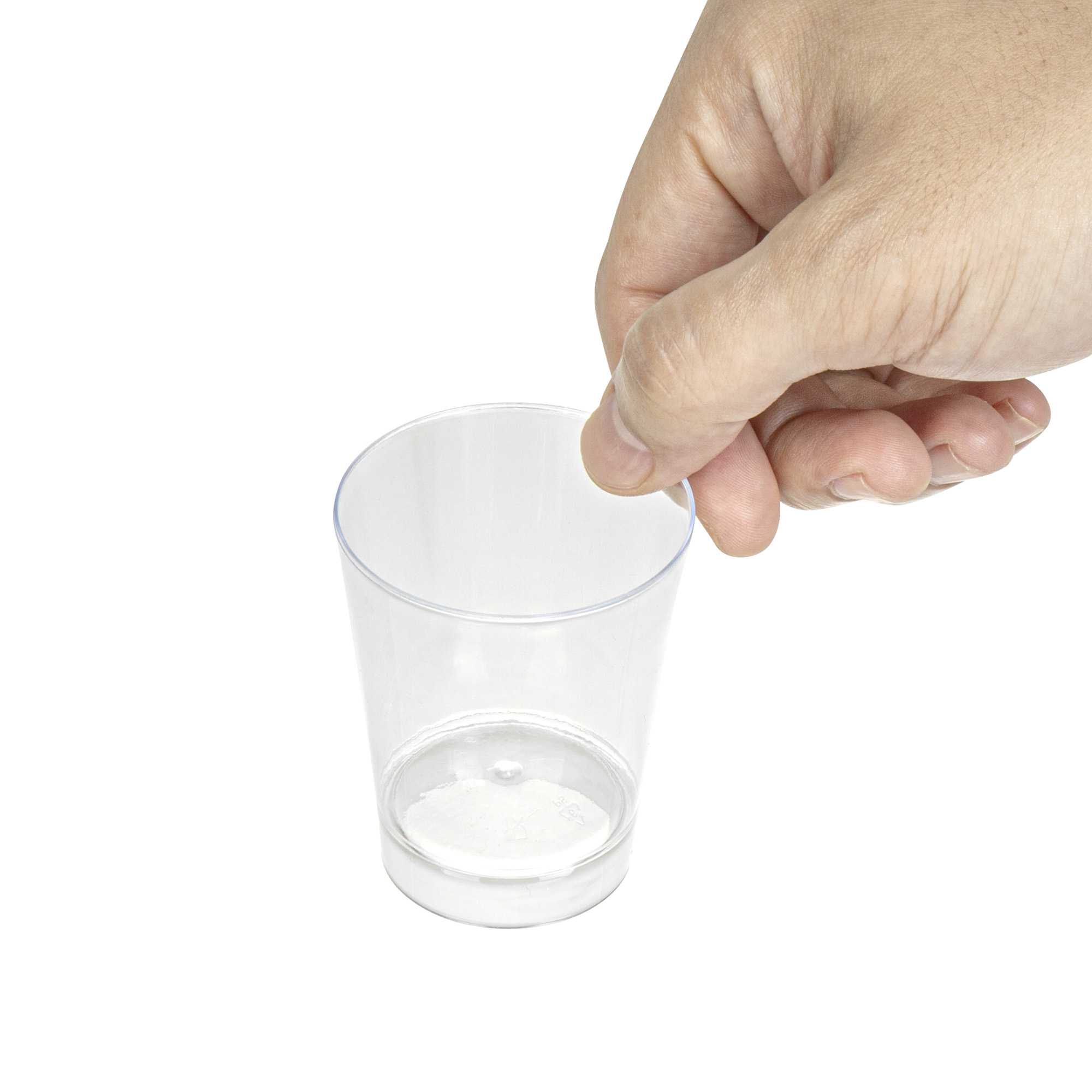 Mini Serve 3 oz Round Clear Plastic Mini Parfait Glass - 2" x 2" x 2 1/2" - 100 count box