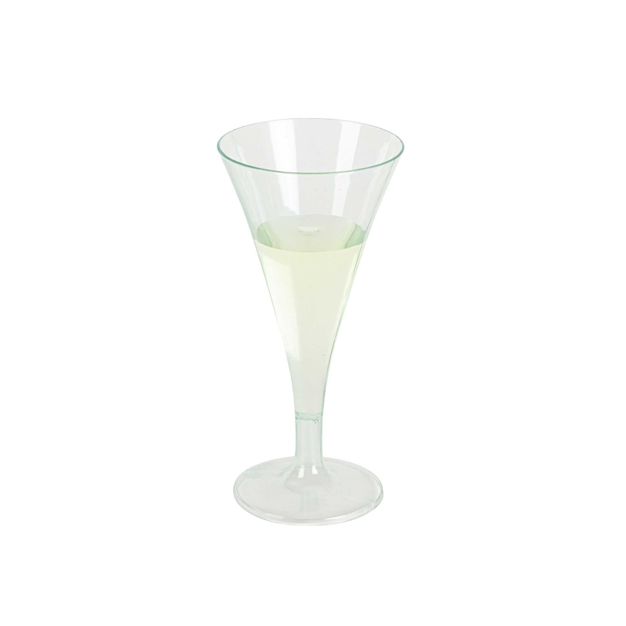 Bev Tek 3 oz Round Seagreen Plastic Aperitif Glass - 2 1/2" x 2 1/2" x 5" - 100 count box