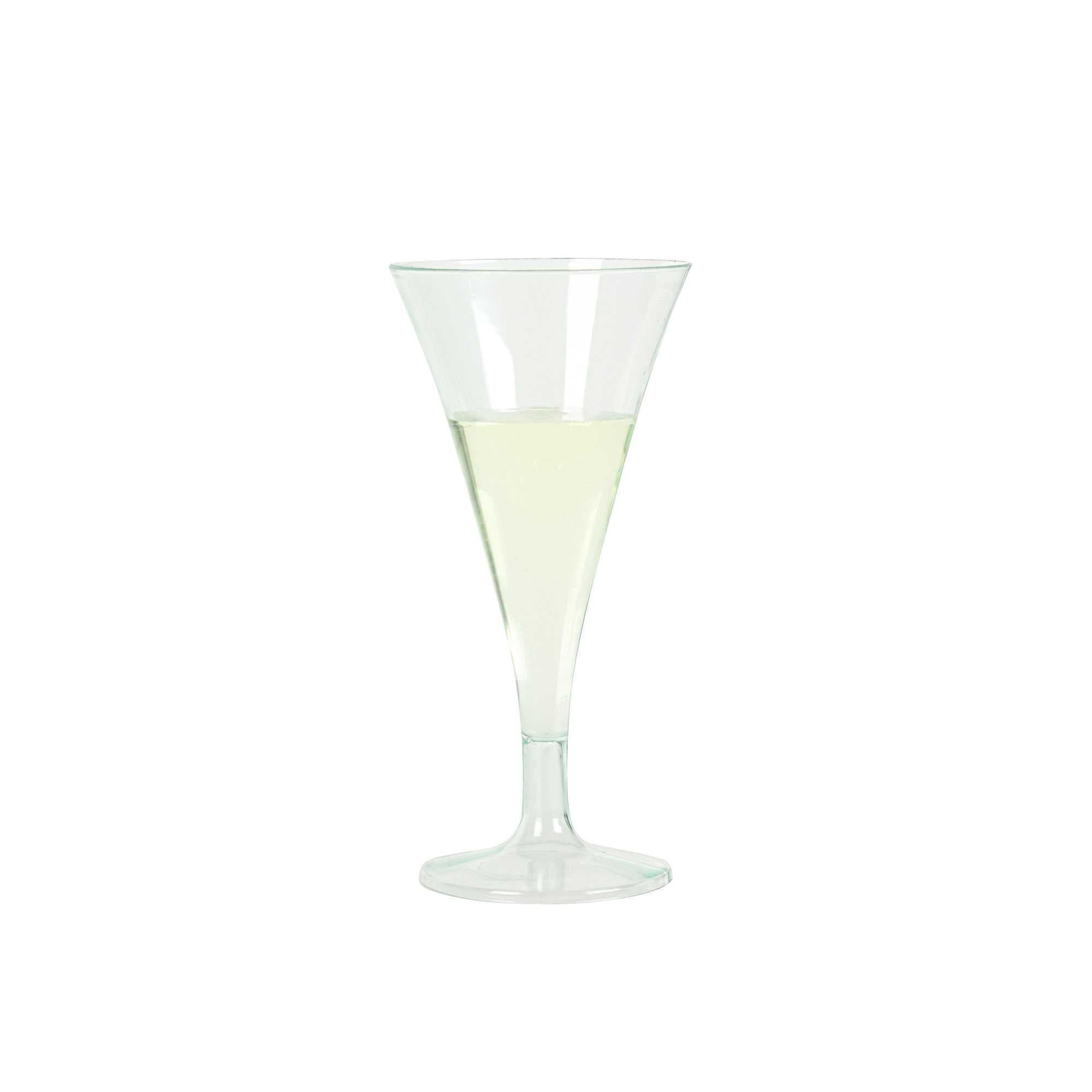 Bev Tek 3 oz Round Seagreen Plastic Aperitif Glass - 2 1/2" x 2 1/2" x 5" - 100 count box