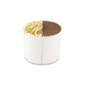 Mini Serve 4 oz Oval Clear Plastic Duet Tasting Cup - 2 Compartments - 2 1/2" x 1 3/4" x 2 1/2" - 100 count box