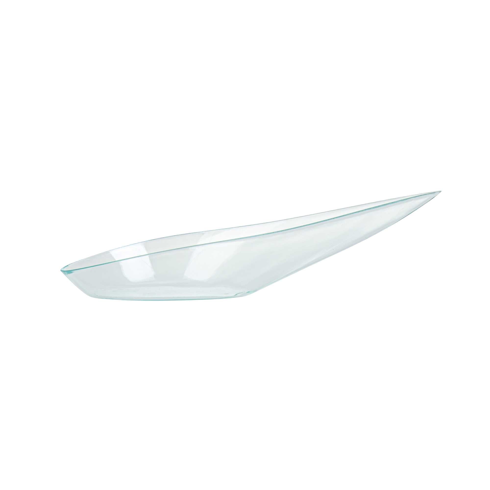 Mini Serve Teardrop Seagreen Plastic Spoon - 4" x 2" x 1/2" - 100 count box