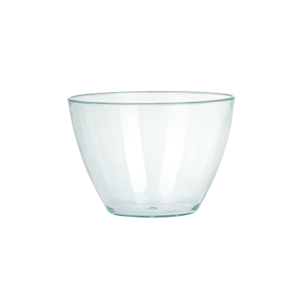 Mini Serve 2 oz Round Seagreen Plastic Mini Tasting Bowl - 2" x 2" x 1 1/2" - 100 count box