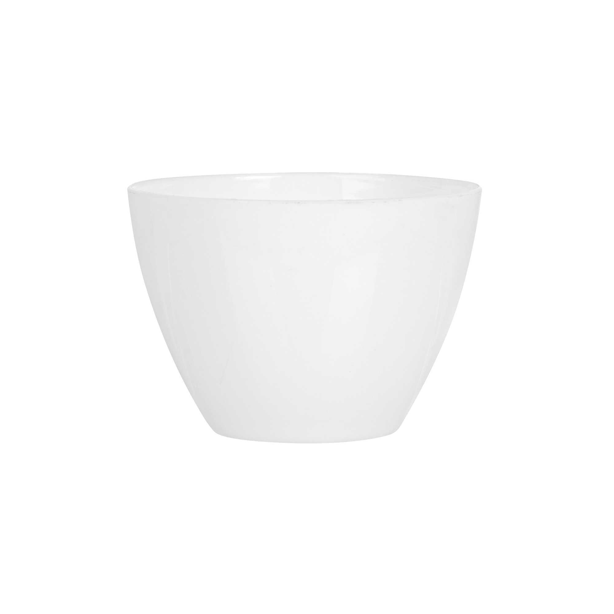 Mini Serve 2 oz Round White Plastic Mini Tasting Bowl - 2" x 2" x 1 1/2" - 20 count box