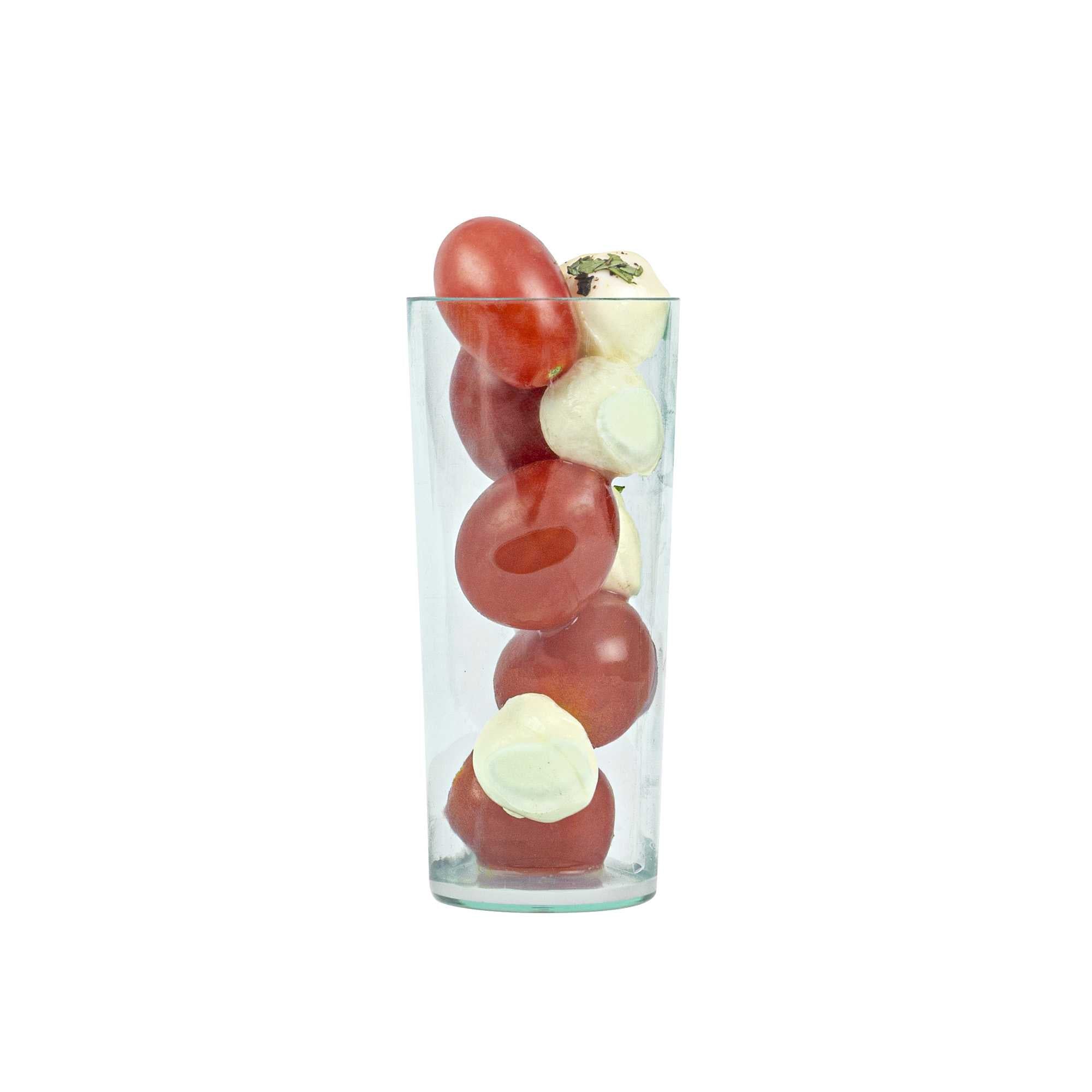 Bev Tek 5 oz Round Seagreen Plastic Cannello Cocktail Glass - 1 3/4" x 1 3/4" x 4" - 100 count box