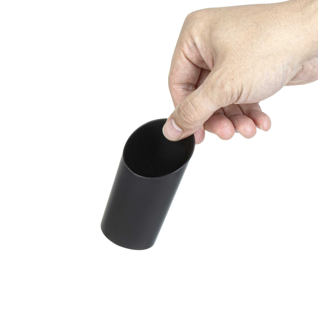 Mini Serve 3 oz Round Incline Shot Glass - Black, Plastic - 2" x 2" x 3 1/4" - 100 count box