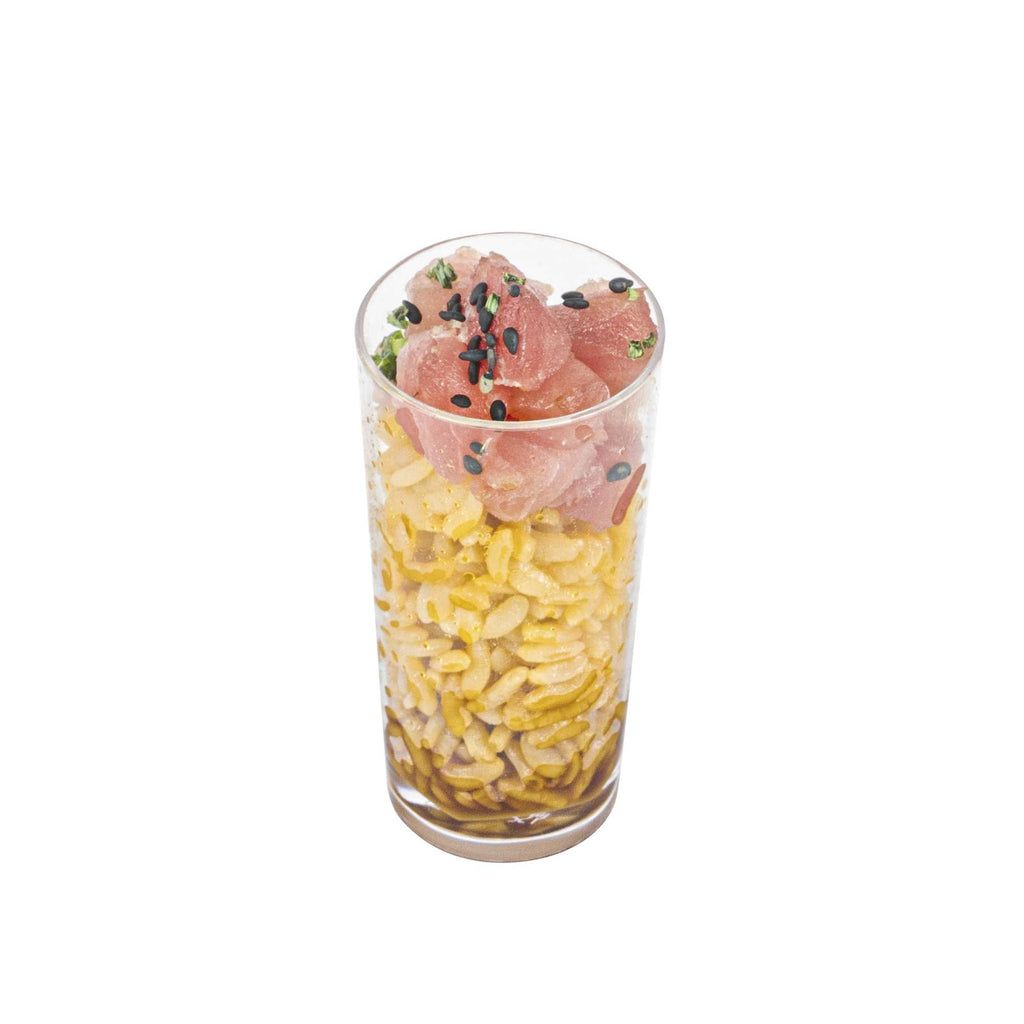 Mini Serve 2 oz Round Clear Plastic Cannello Shot Glass - 1 1/2" x 1 1/2" x 3" - 100 count box