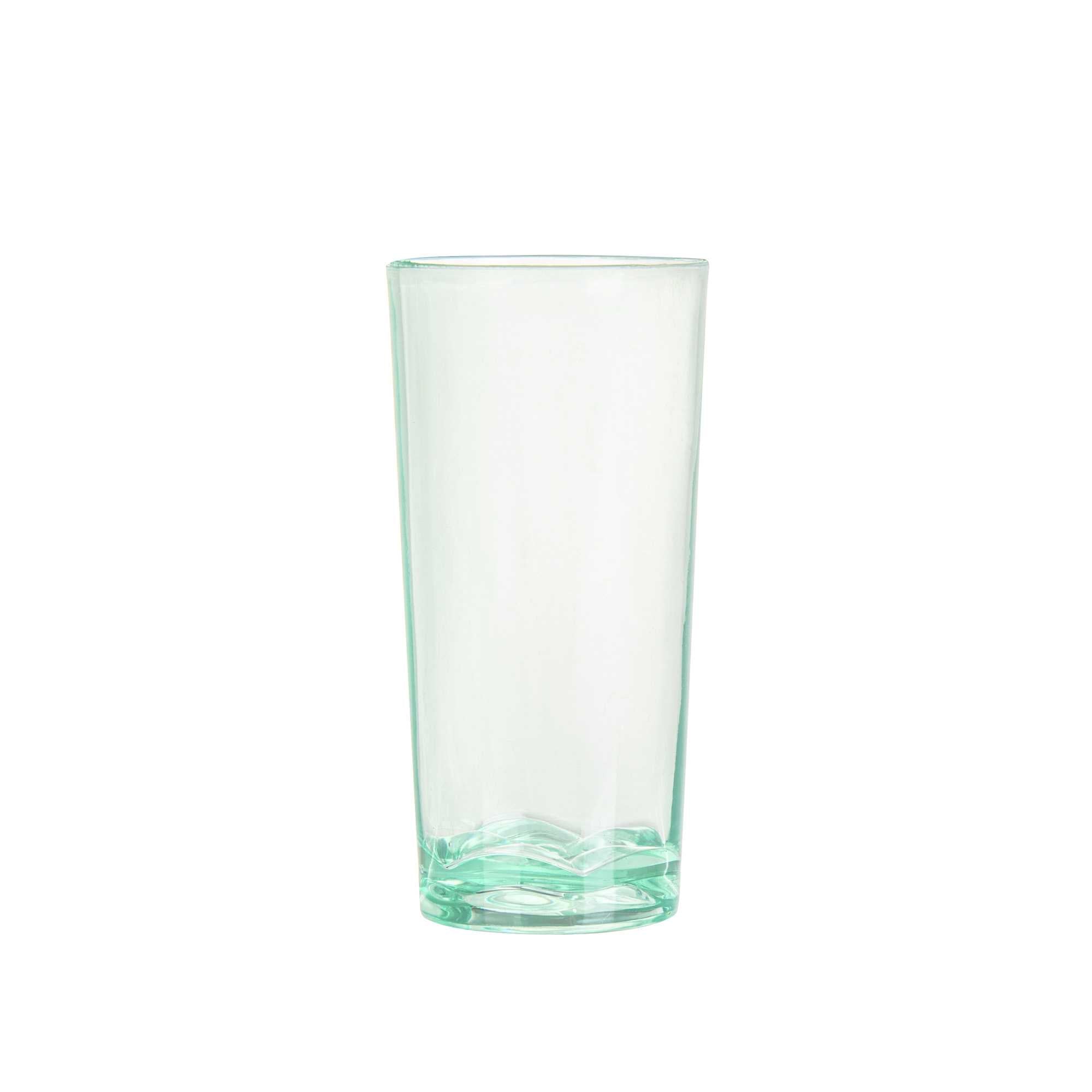 Mini Serve 2 oz Round Seagreen Plastic Cannello Shot Glass - 1 1/2" x 1 1/2" x 3" - 100 count box