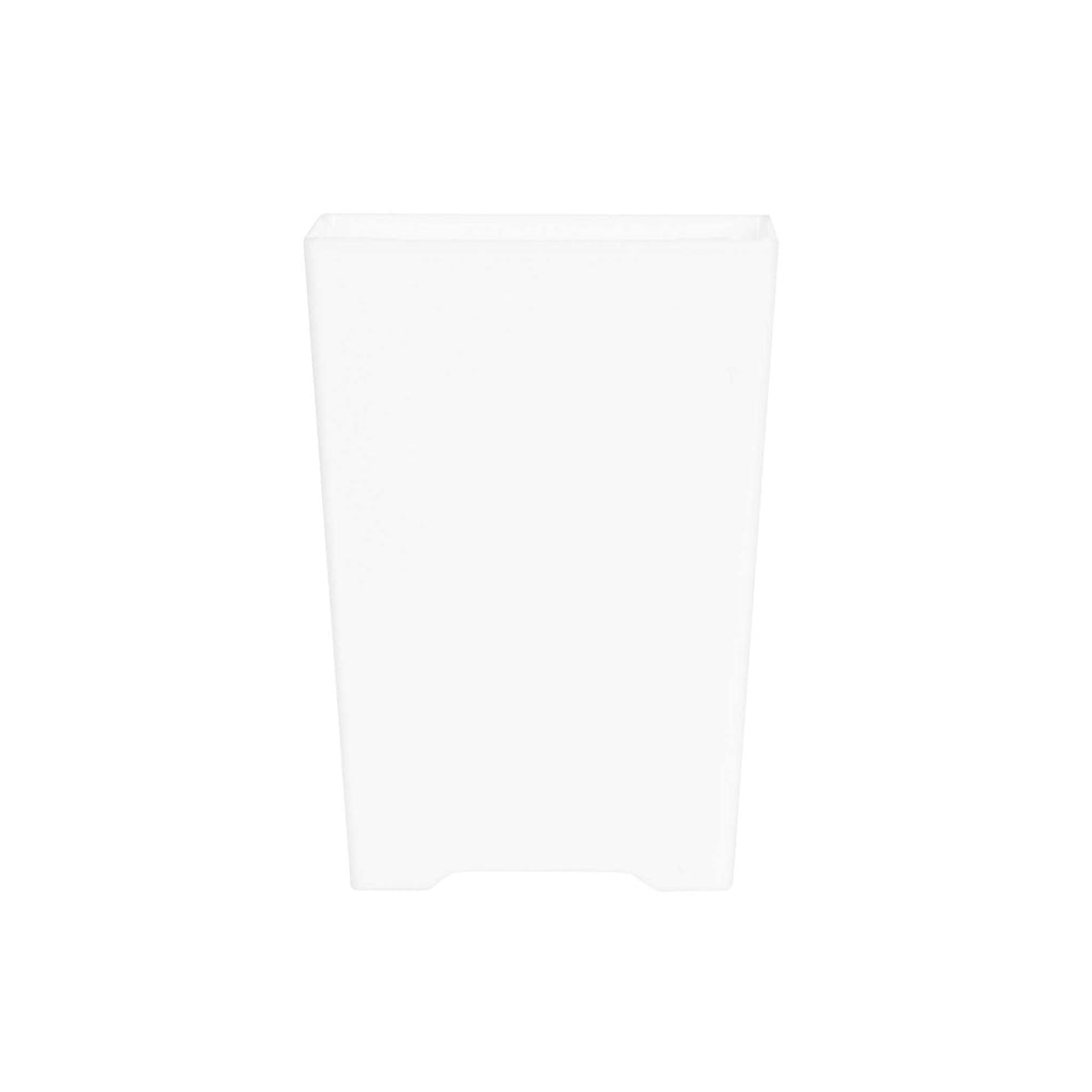Mini Serve 4 oz Square White Plastic Tall Quadrato Cup - 2" x 2 3/4" x 2" - 100 count box