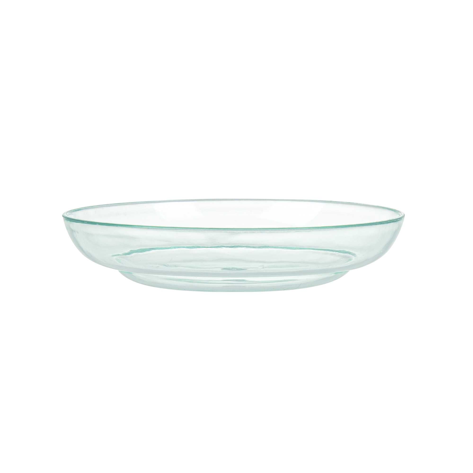 Mini Serve Round Seagreen Plastic Mini Rotondo Plate - 3 1/4" x 3 1/4" x 3/4" - 100 count box