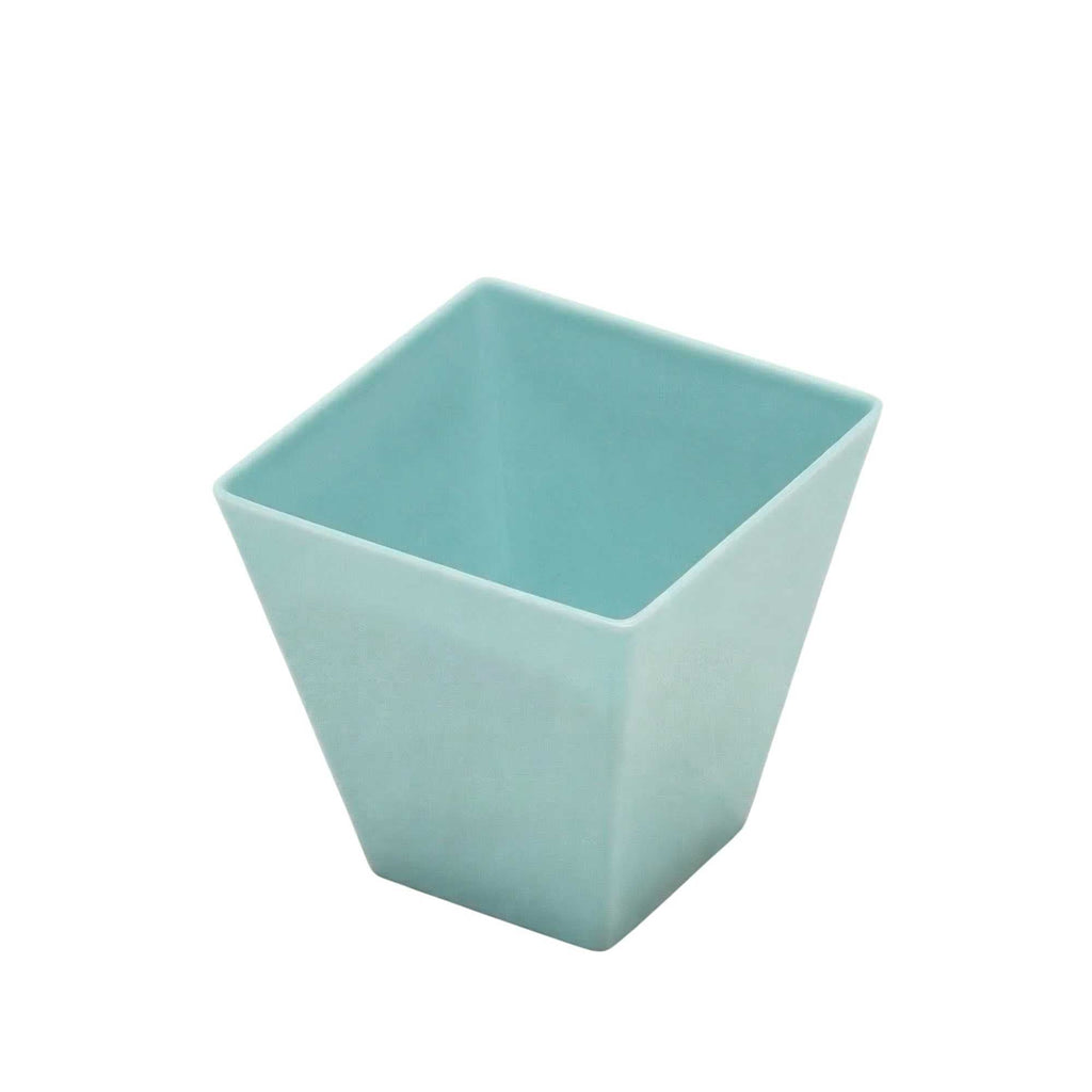 Mini Serve 2 oz Square Baby Blue Plastic Mini Kova Cup - Limited Edition - 2" x 2" x 1 3/4" - 100 count box