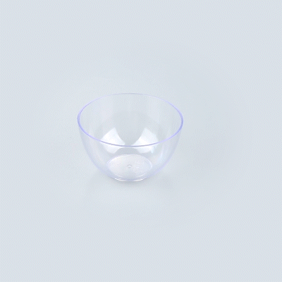 Mini Serve 4 oz Round Clear Plastic Bodega Cup - 3" x 3" x 1 3/4" - 100 count box