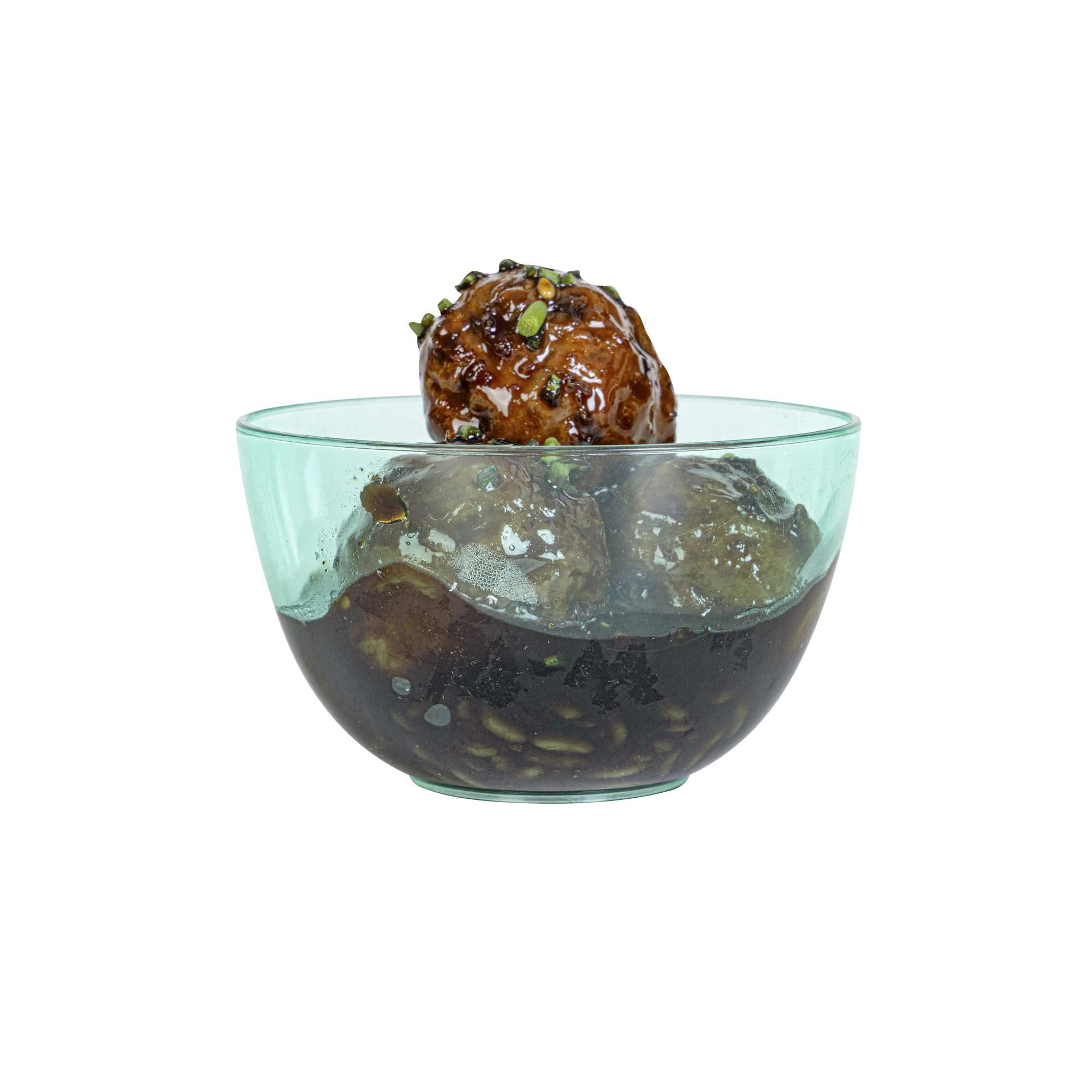 Mini Serve 4 oz Round Seagreen Plastic Bodega Cup - 3" x 3" x 1 3/4" - 100 count box