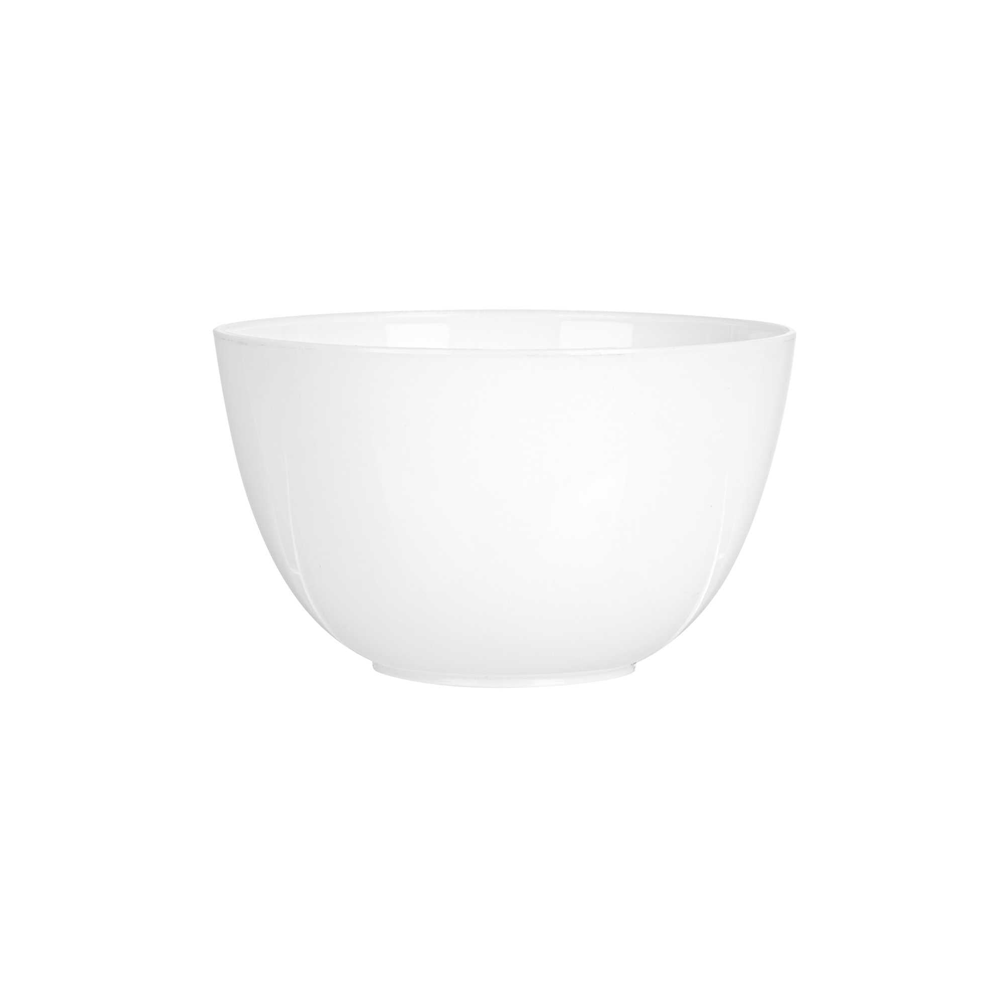 Mini Serve 4 oz Round White Plastic Bodega Cup - 3" x 3" x 1 3/4" - 100 count box