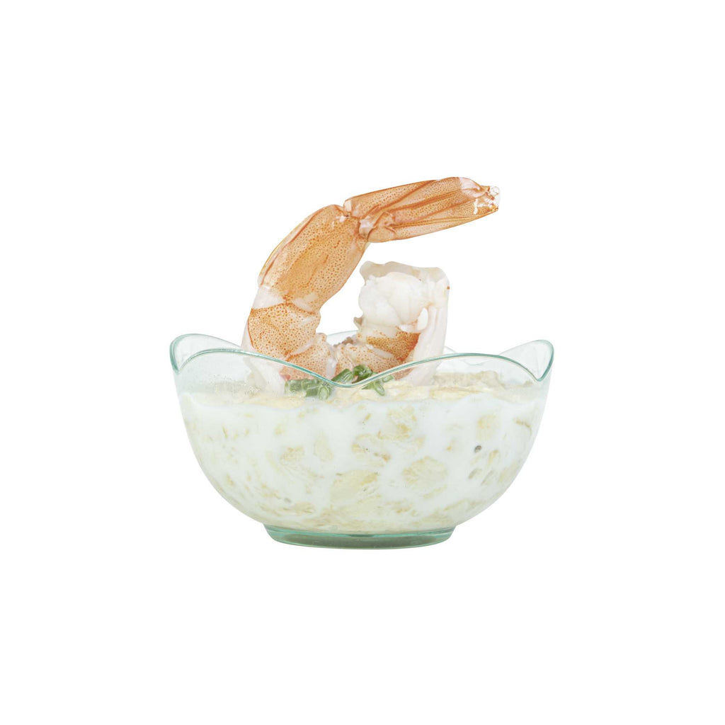 Mini Serve 2 oz Round Seagreen Plastic Le Fleur Cup - 2 1/4" x 1 1/2" x 1 1/4" - 100 count box