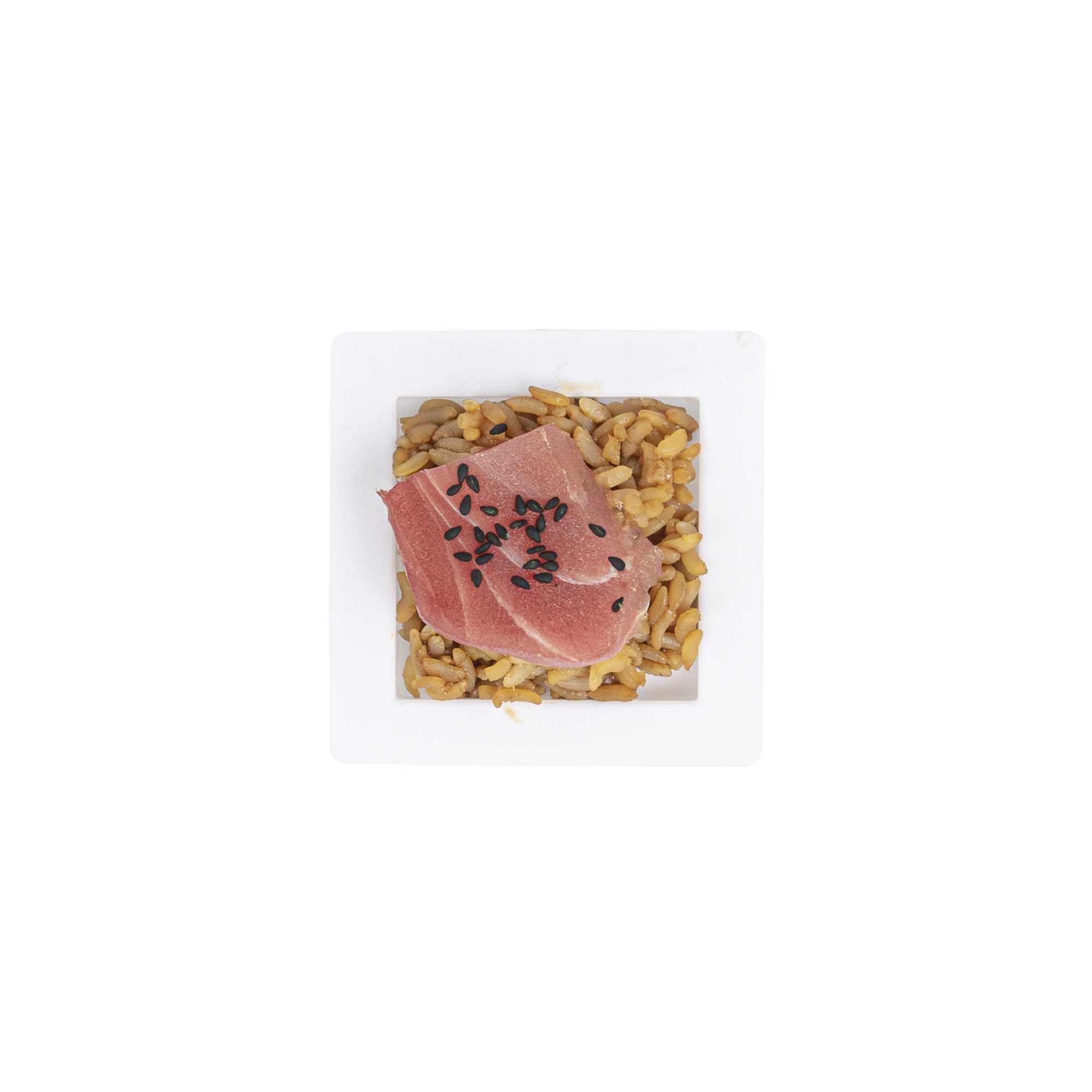 Mini Serve Square White Plastic Mini Edge Plate - 2 3/4" x 2 3/4" - 25 count box