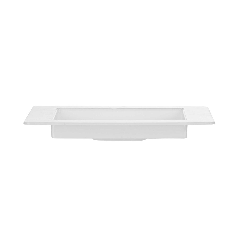 Mini Serve Square White Plastic Mini Edge Plate - 2 3/4" x 2 3/4" - 25 count box