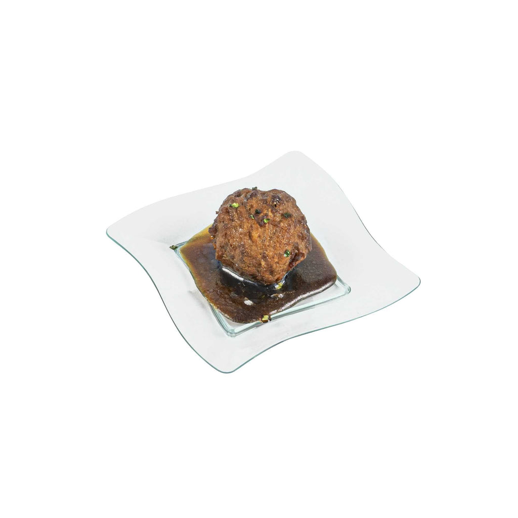 Mini Serve Square Seagreen Plastic Aqua Plate - 3" x 3" - 100 count box