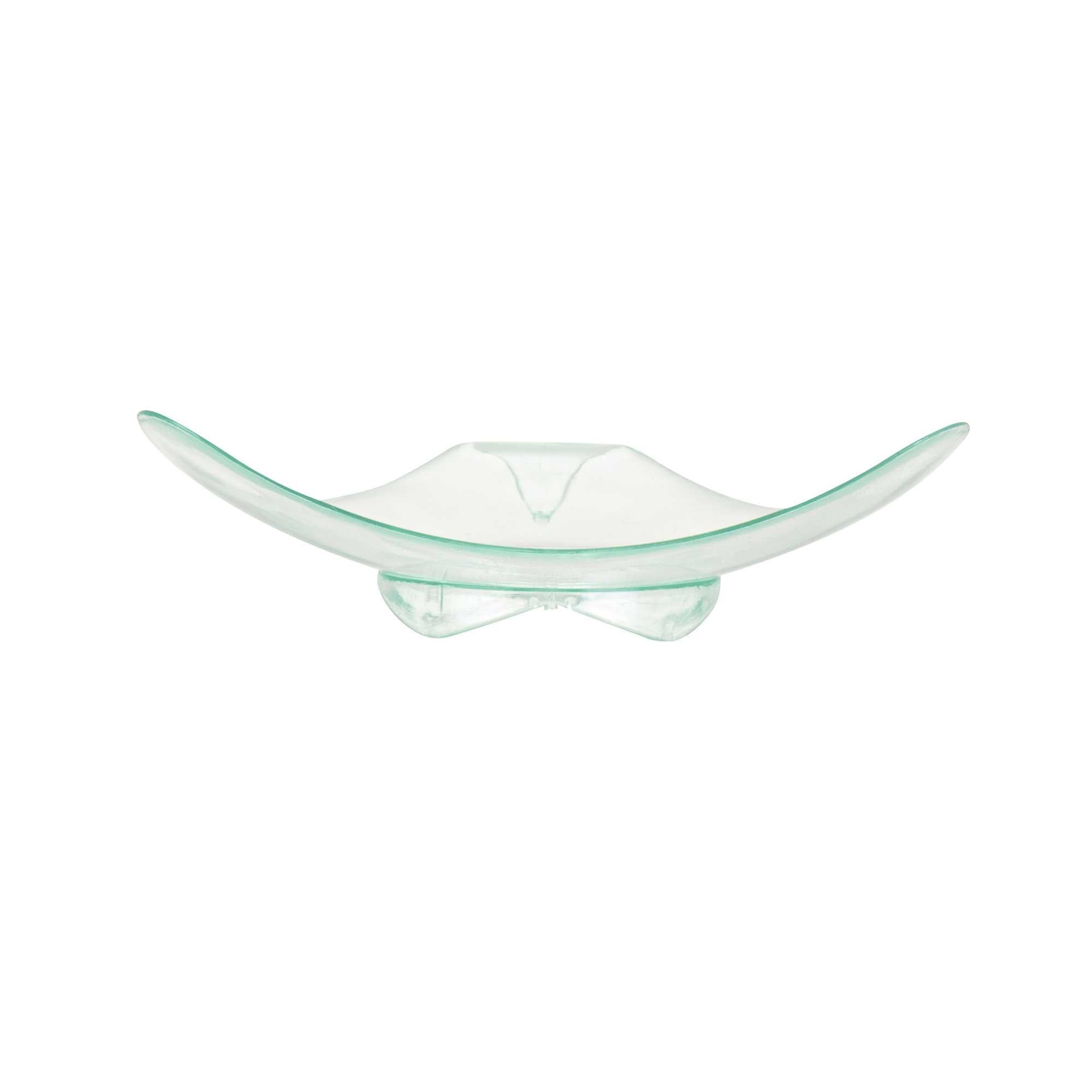 Mini Serve Triangle Seagreen Plastic Shooting Star Appetizer Plate - 3" x 3" - 100 count box