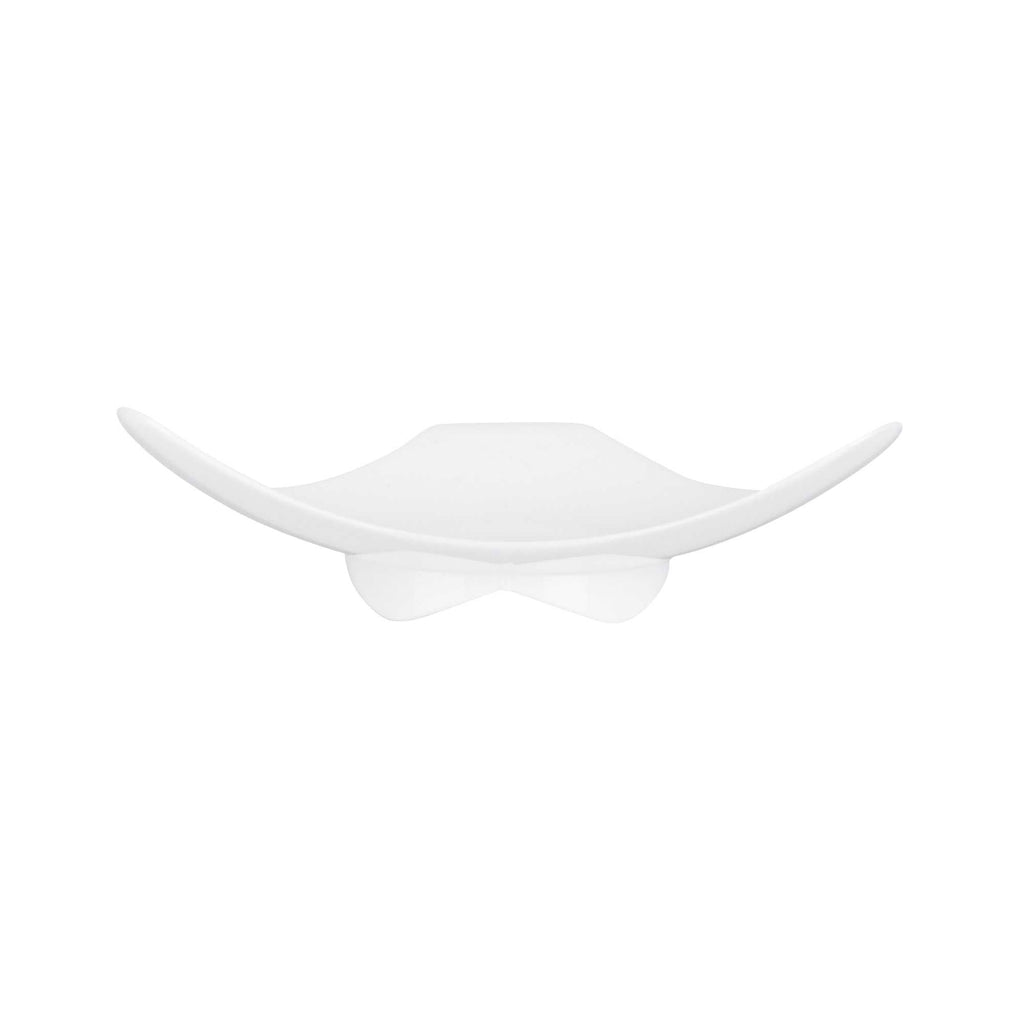 Mini Serve Triangle White Plastic Shooting Star Appetizer Plate - 3" x 3" - 100 count box
