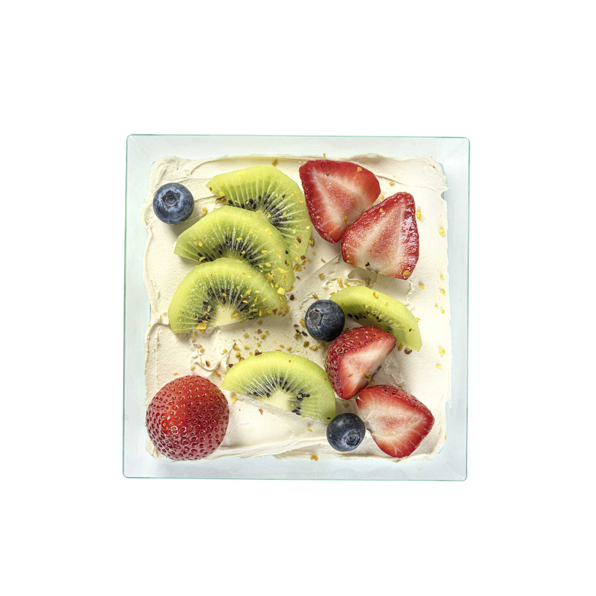 Mini Serve Square Seagreen Plastic Medium Modern Plate - 5" x 5" - 100 count box