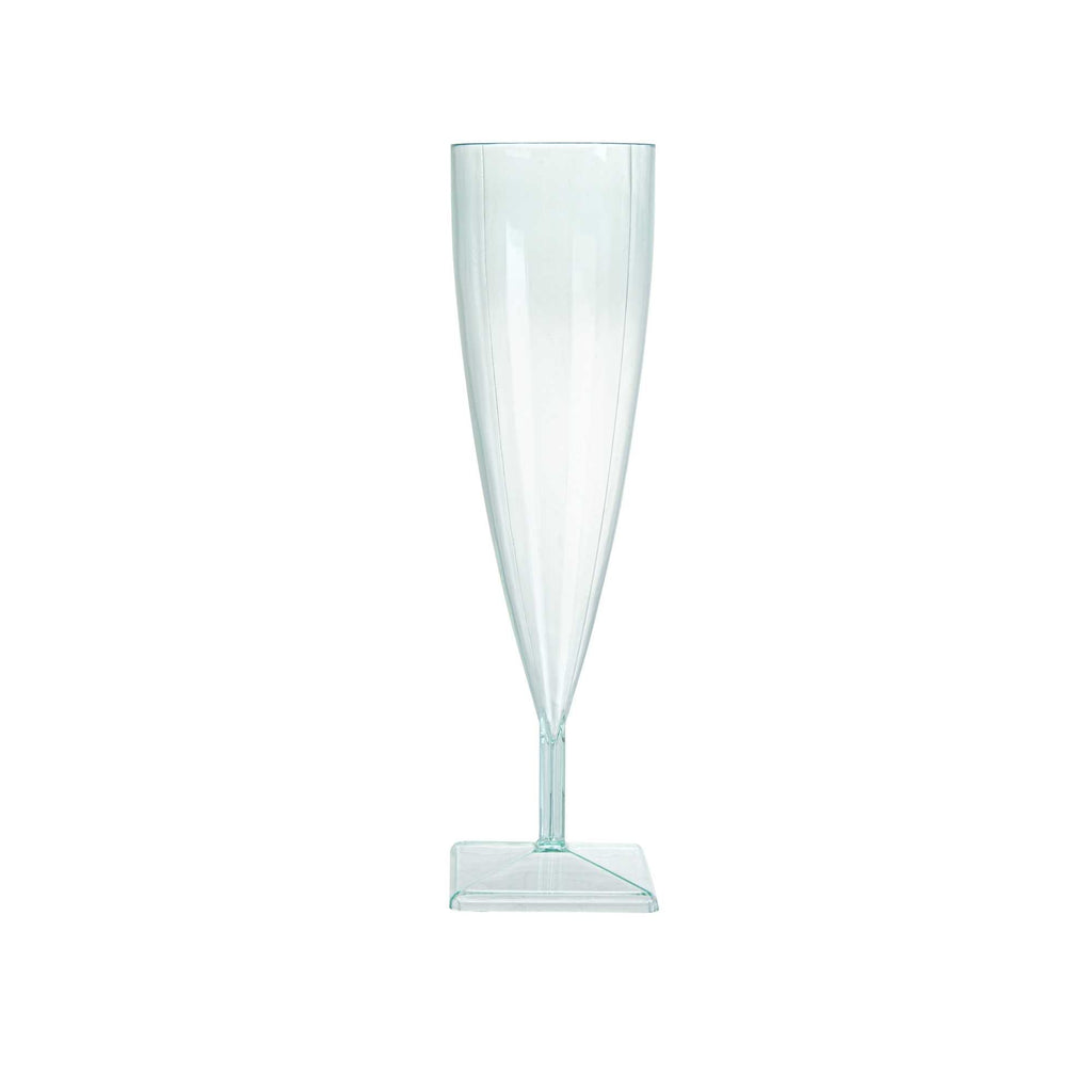 Bev Tek 5 oz Seagreen Plastic Champagne Flute - 2" x 2" x 7" - 10 count box