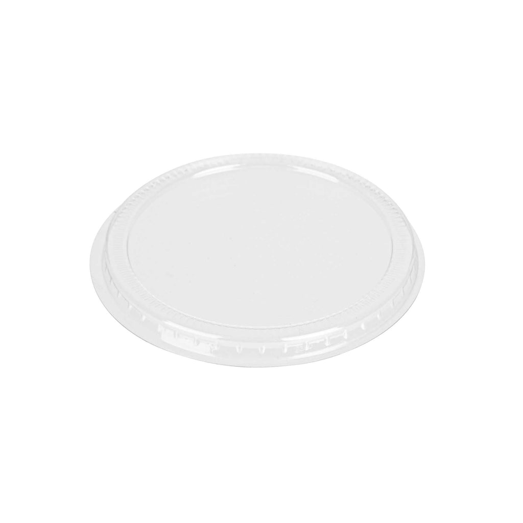 Mini Serve Round Clear Plastic Lid - Fits Bodega / Parfait / Cylindro Cup - 100 count box