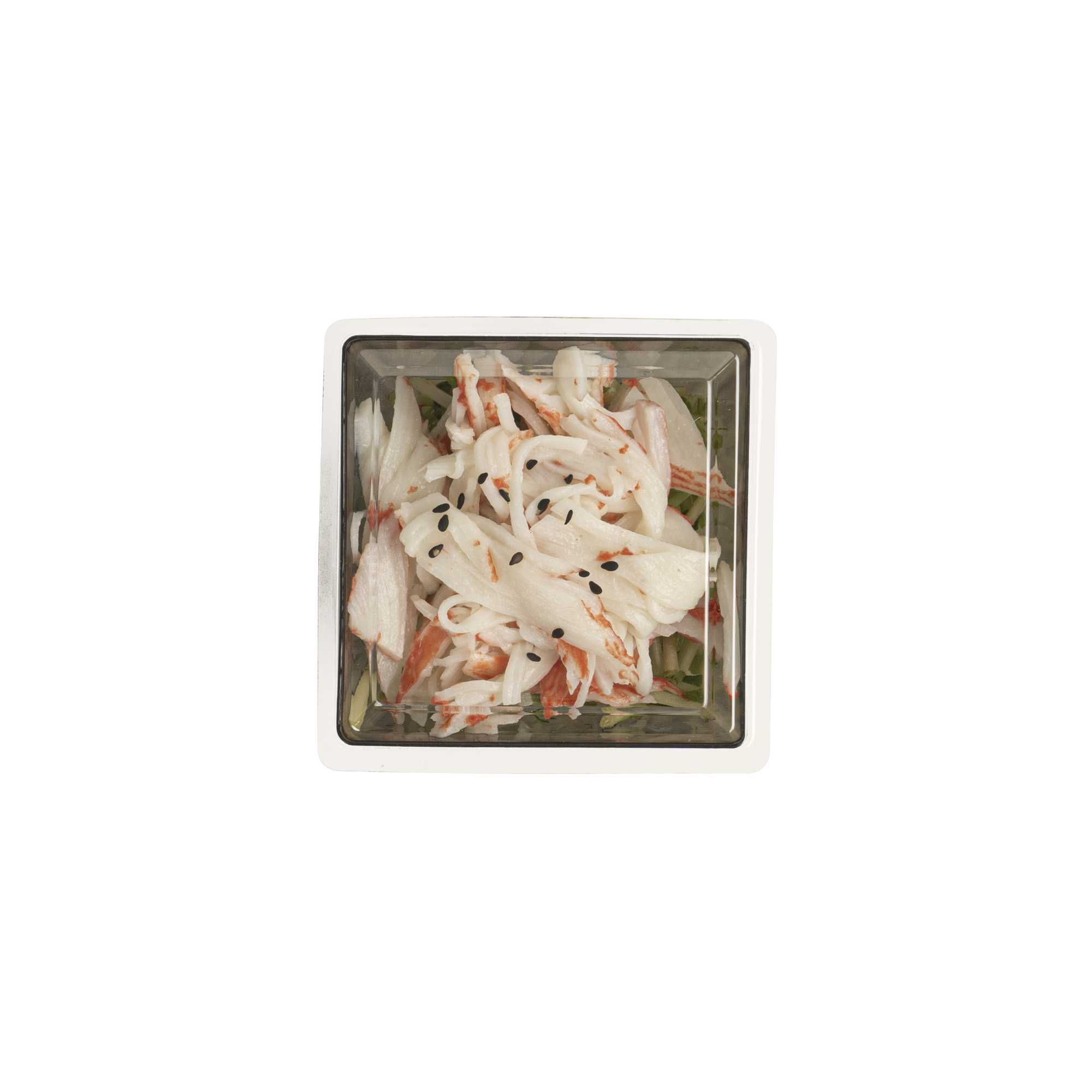 Mini Serve Square Clear Plastic Lid - Fits Large Kova Cup - 100 count box