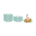 Mini Serve Seagreen Plastic Shell Plate - 3 1/4" x 3 1/4" x 1/2" - 100 count box