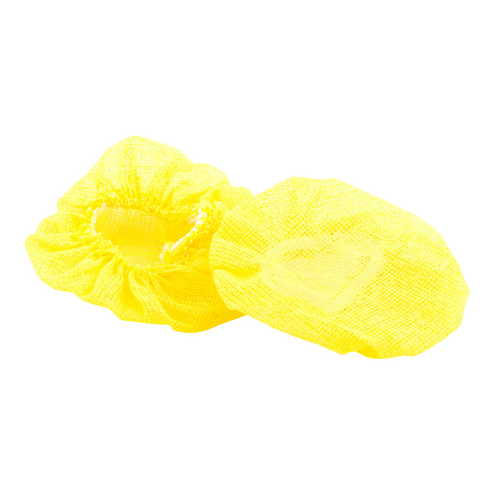 Chef 101 Yellow Cotton Lemon Wrap - Elastic Band - 7" x 7" - 100 count box