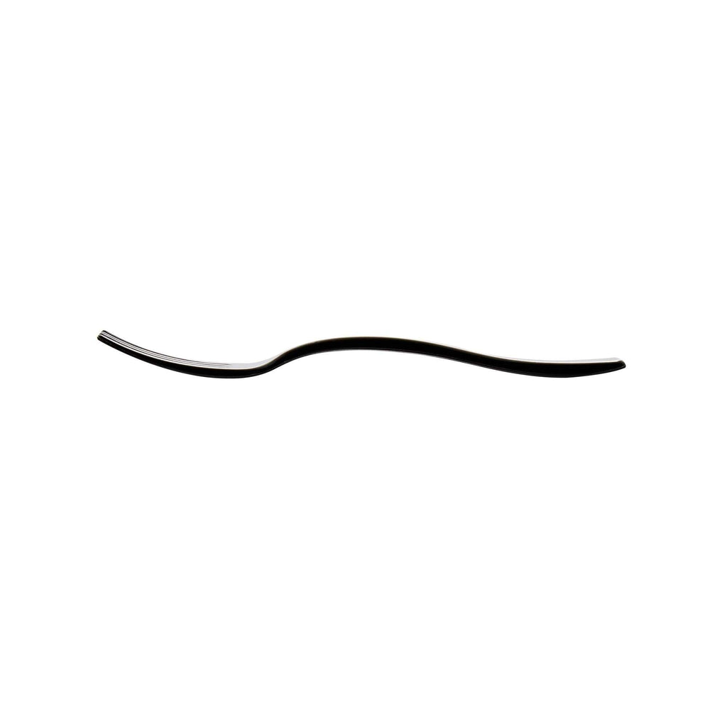 Mini Serve Black Plastic Mini Fork - 4" - 100 count box