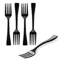 Mini Serve Black Plastic Mini Fork - 4" - 500 count box
