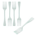 Mini Serve Seagreen Plastic Mini Fork - 4" - 100 count box