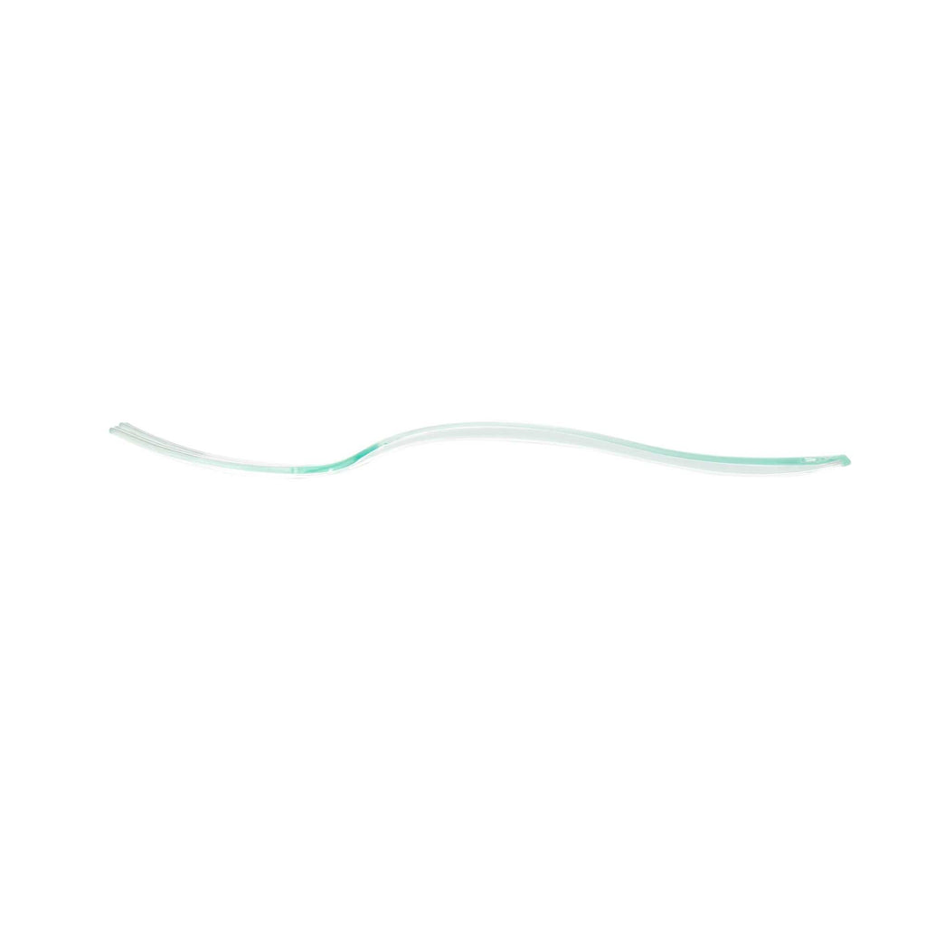 Mini Serve Seagreen Plastic Mini Fork - 4" - 100 count box