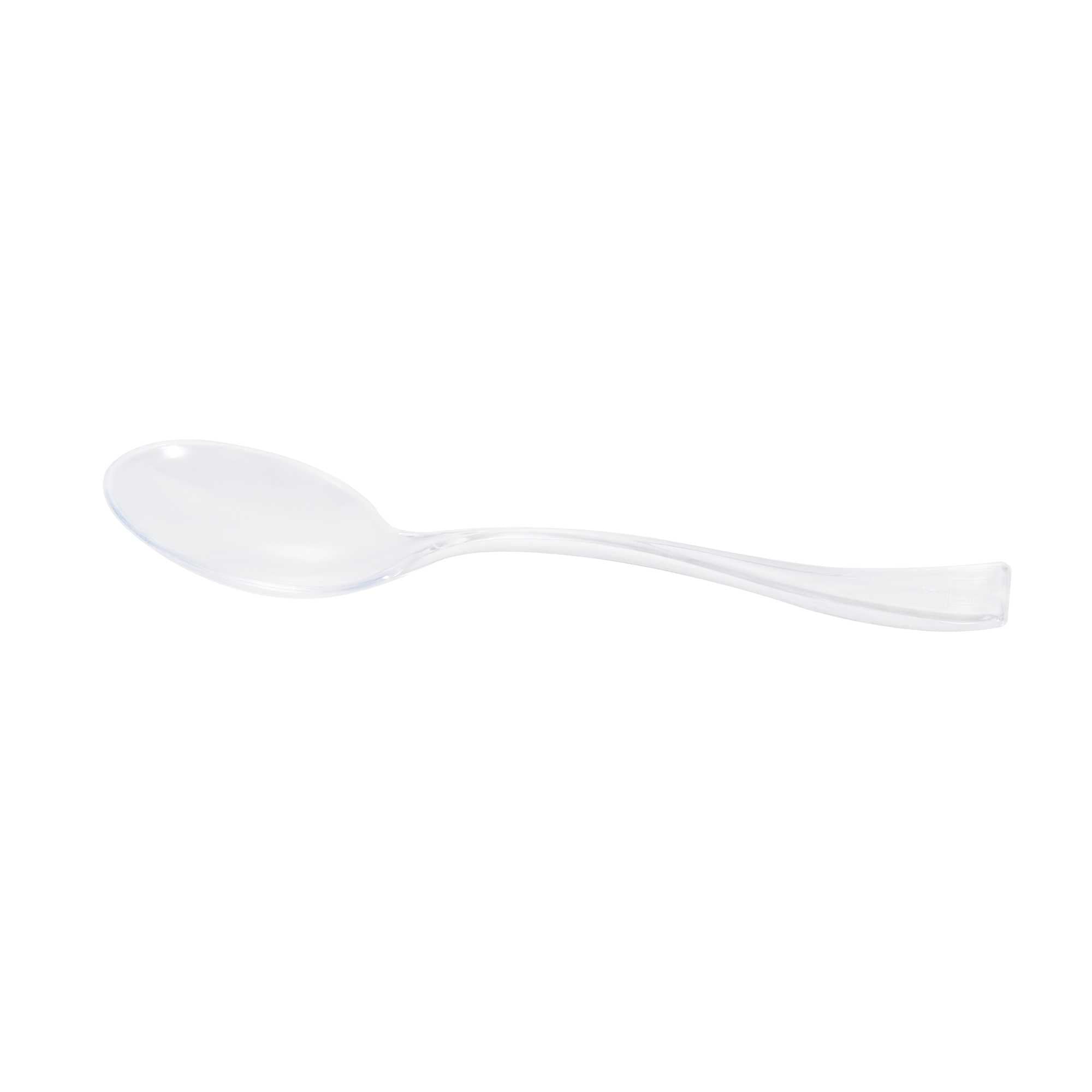 Mini Serve Clear Plastic Mini Spoon - 4" - 500 count box