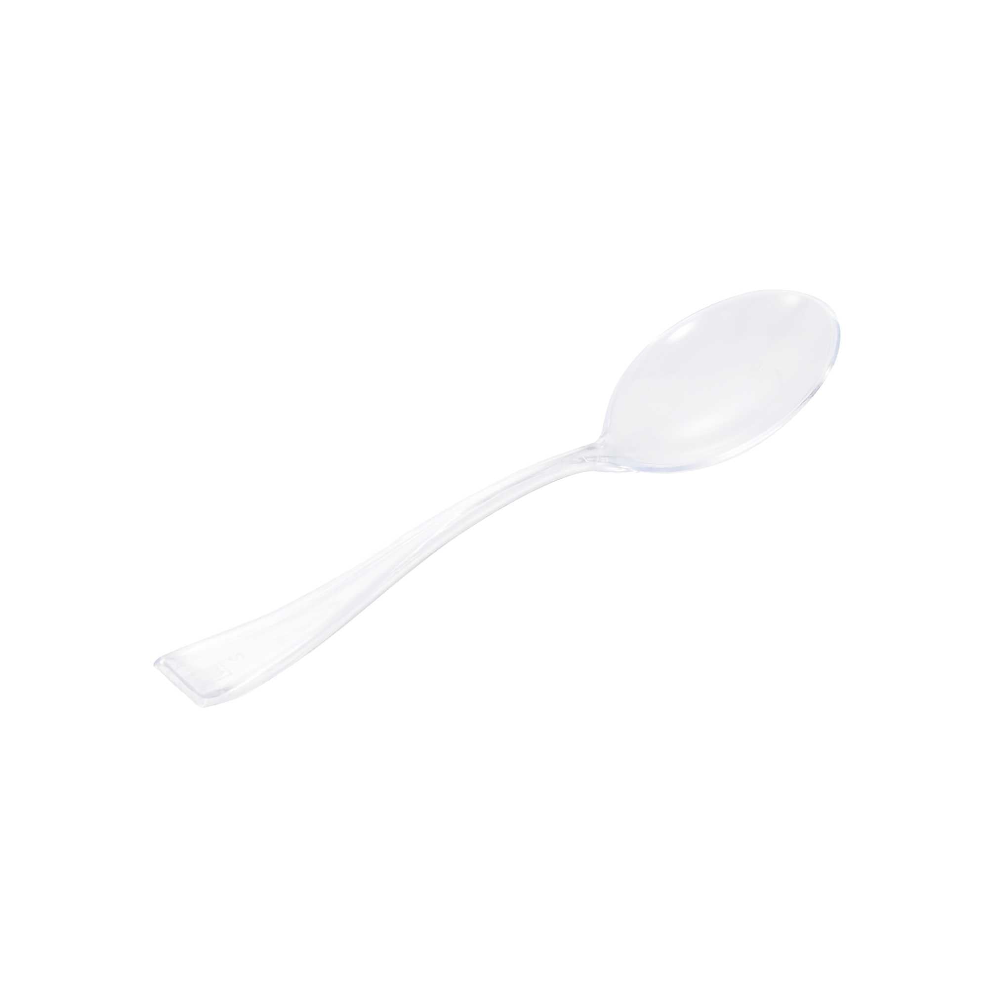 Mini Serve Clear Plastic Mini Spoon - 4" - 100 count box