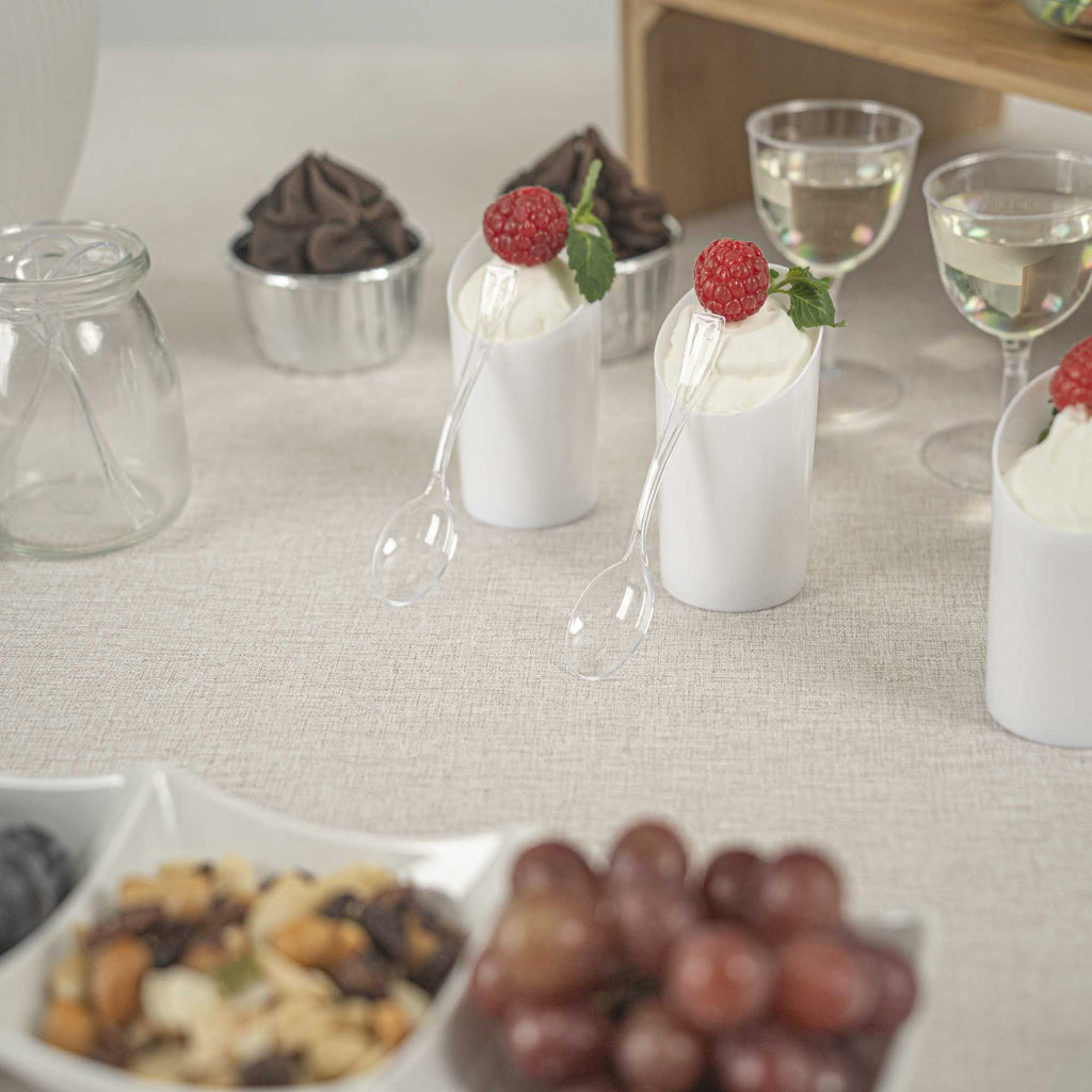 Mini Serve Clear Plastic Mini Spoon - 4" - 100 count box