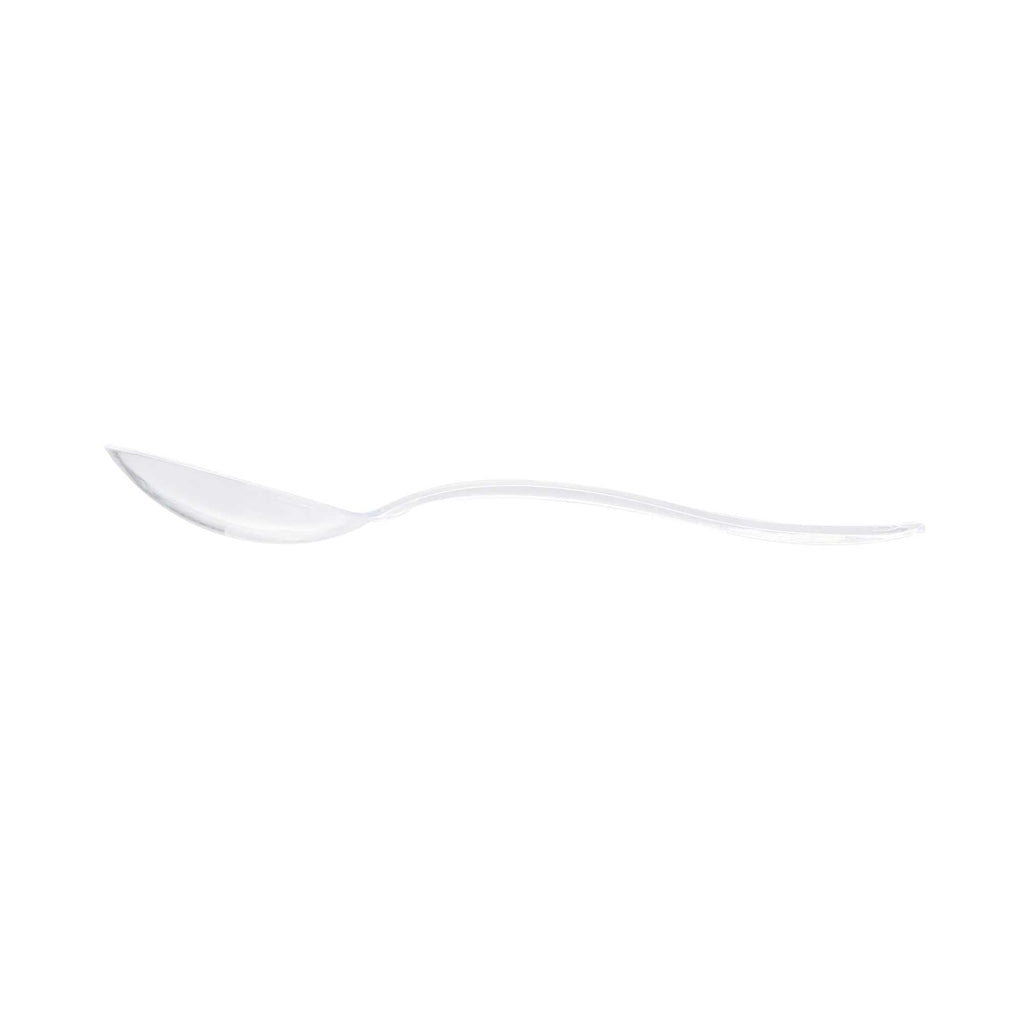 Mini Serve Clear Plastic Mini Spoon - 4" - 500 count box