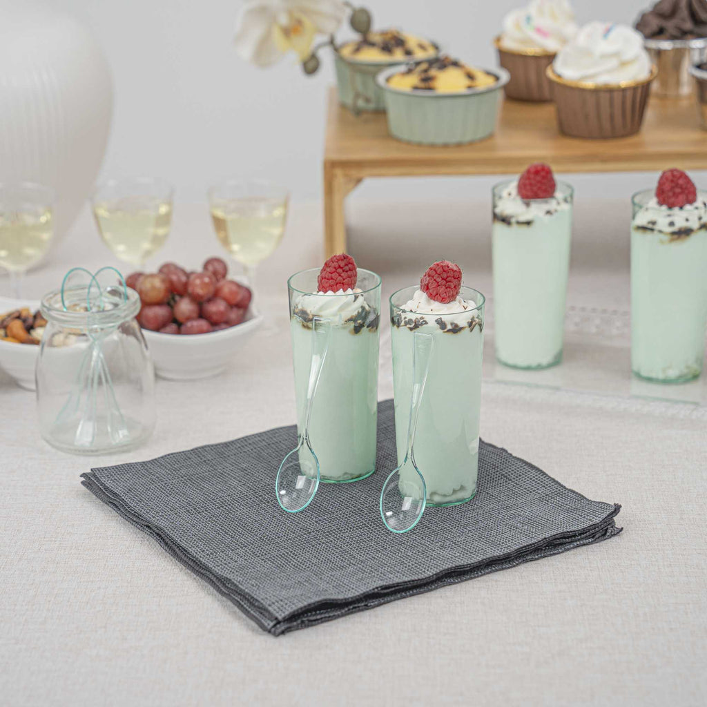 Mini Serve Seagreen Plastic Mini Spoon - 4" - 500 count box