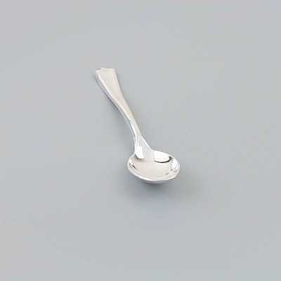 Mini Serve Silver Plastic Mini Spoon - 4" - 100 count box