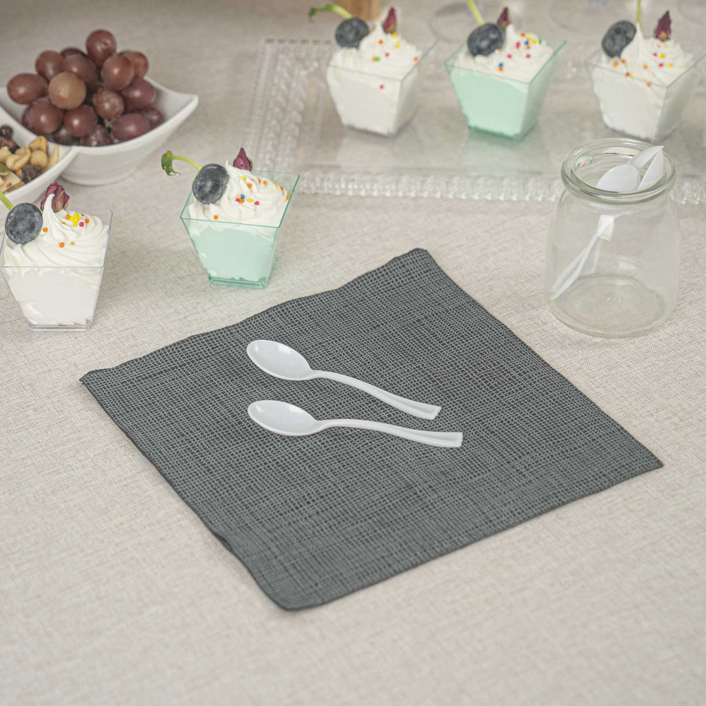 Mini Serve White Plastic Mini Spoon - 4" - 500 count box