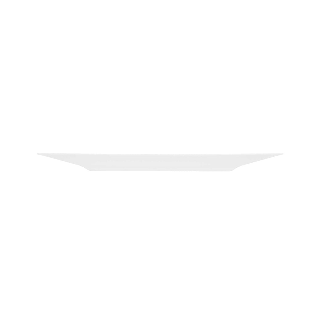Maxi Serve Square White Plastic Modern Plate - 9 1/2" x 9 1/2" x 1/2" - 100 count box