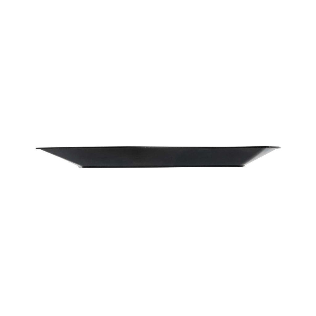 Maxi Serve Square Black Plastic Medium Aqua Plate - 7" x 7" x 1/2" - 100 count box