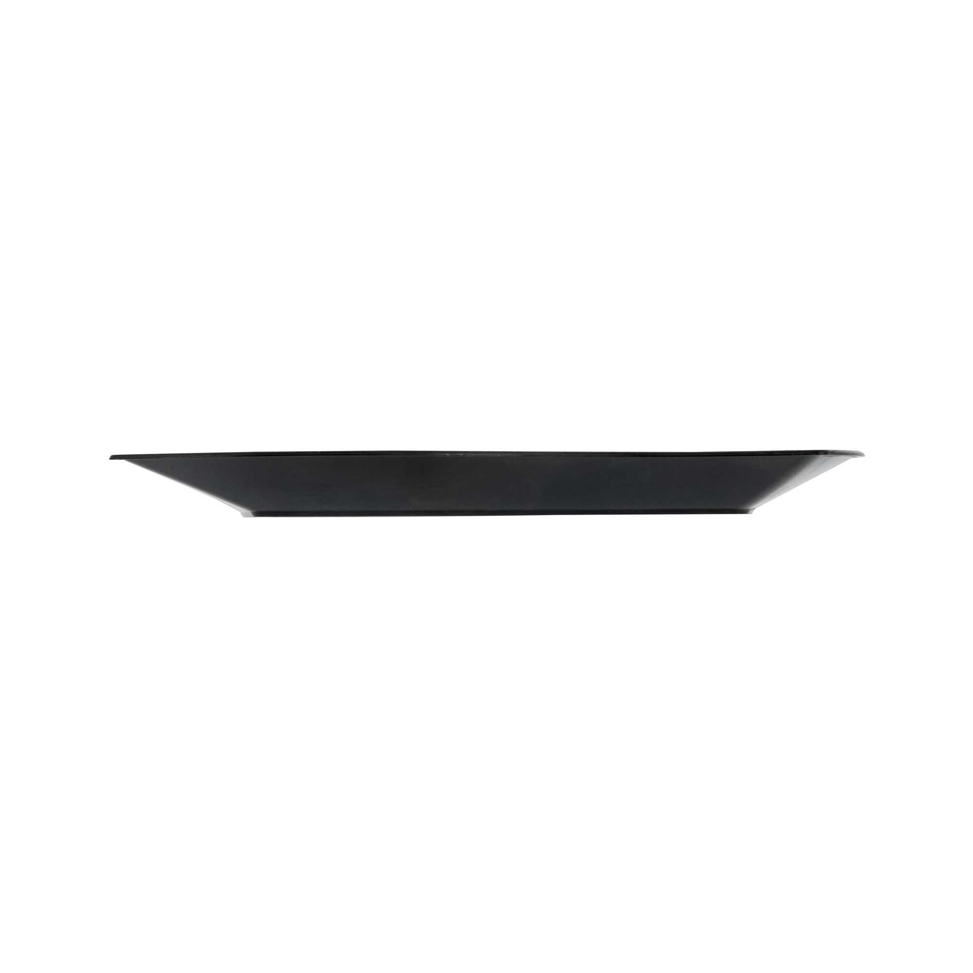 Maxi Serve Square Black Plastic Medium Aqua Plate - 7" x 7" x 1/2" - 100 count box