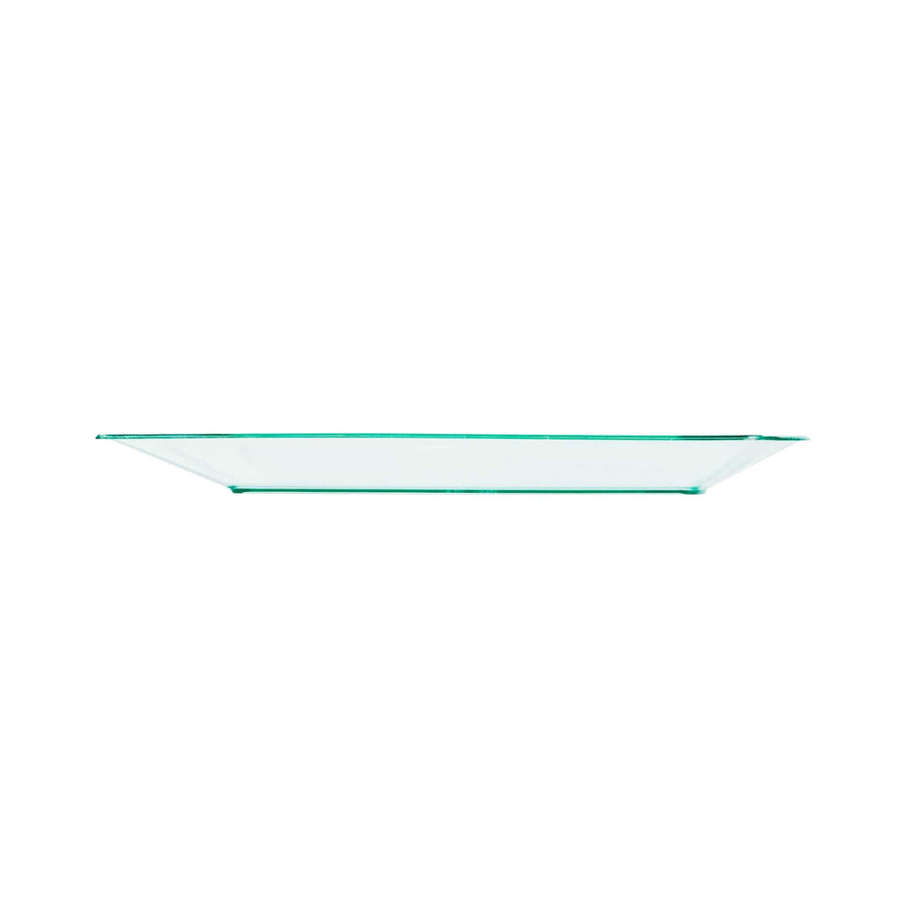 Maxi Serve Square Seagreen Plastic Medium Aqua Plate - 7" x 7" x 1/2" - 100 count box