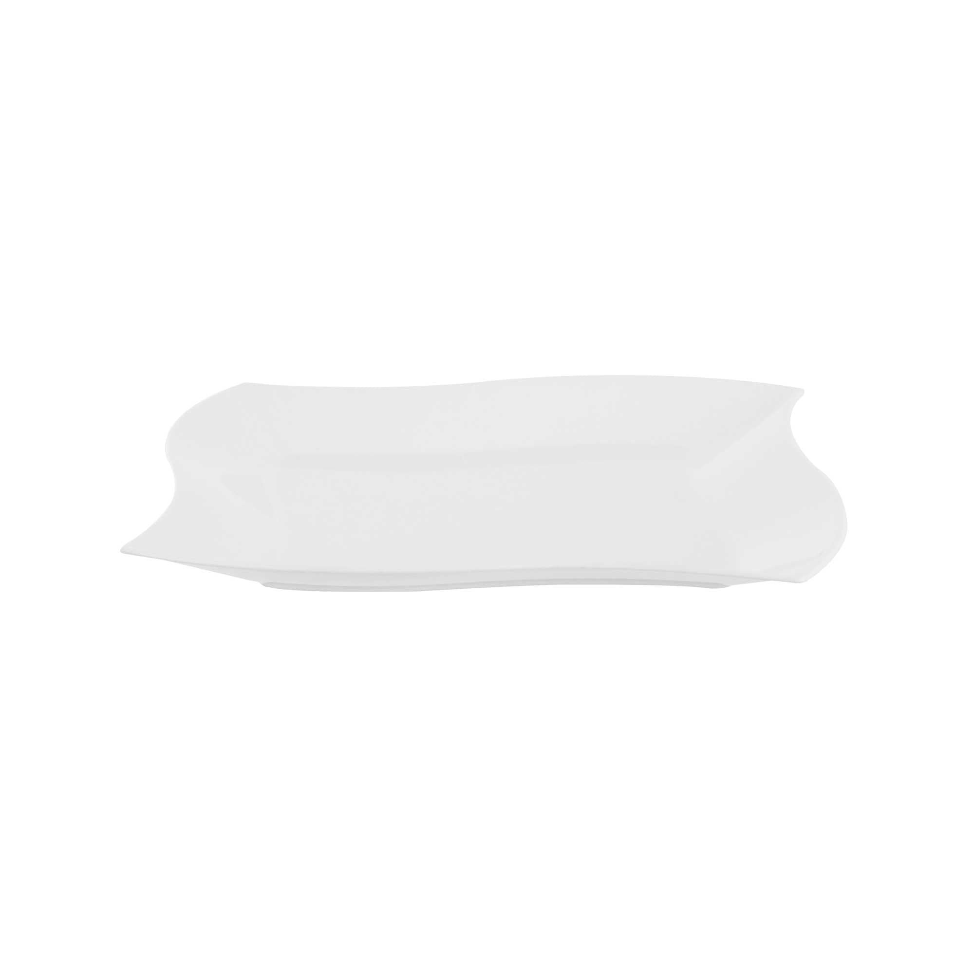 Maxi Serve Square White Plastic Medium Aqua Plate - 7" x 7" x 1/2" - 100 count box