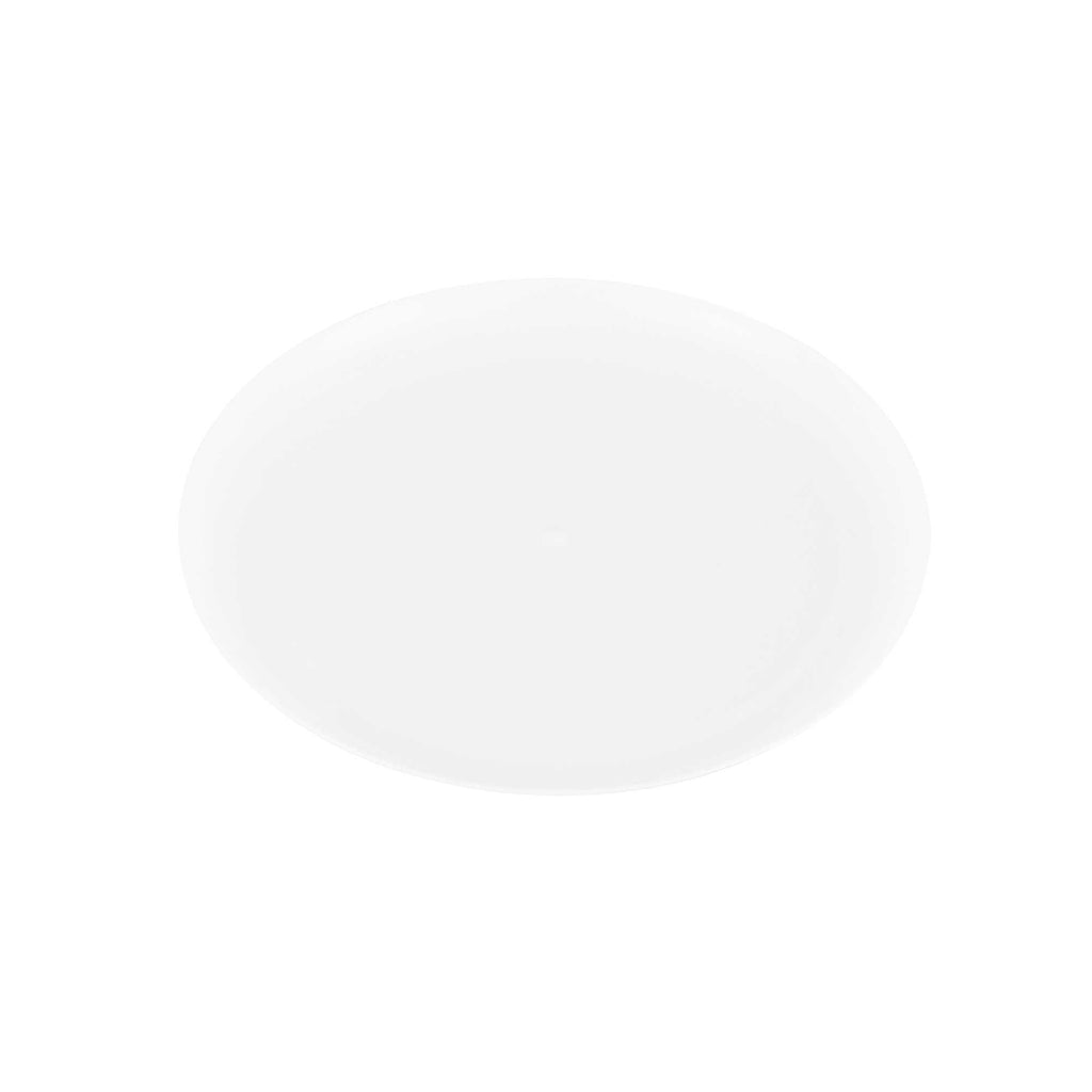 Maxi Serve Round White Plastic Elegant Plate - 9" x 9" x 1/2" - 100 count box