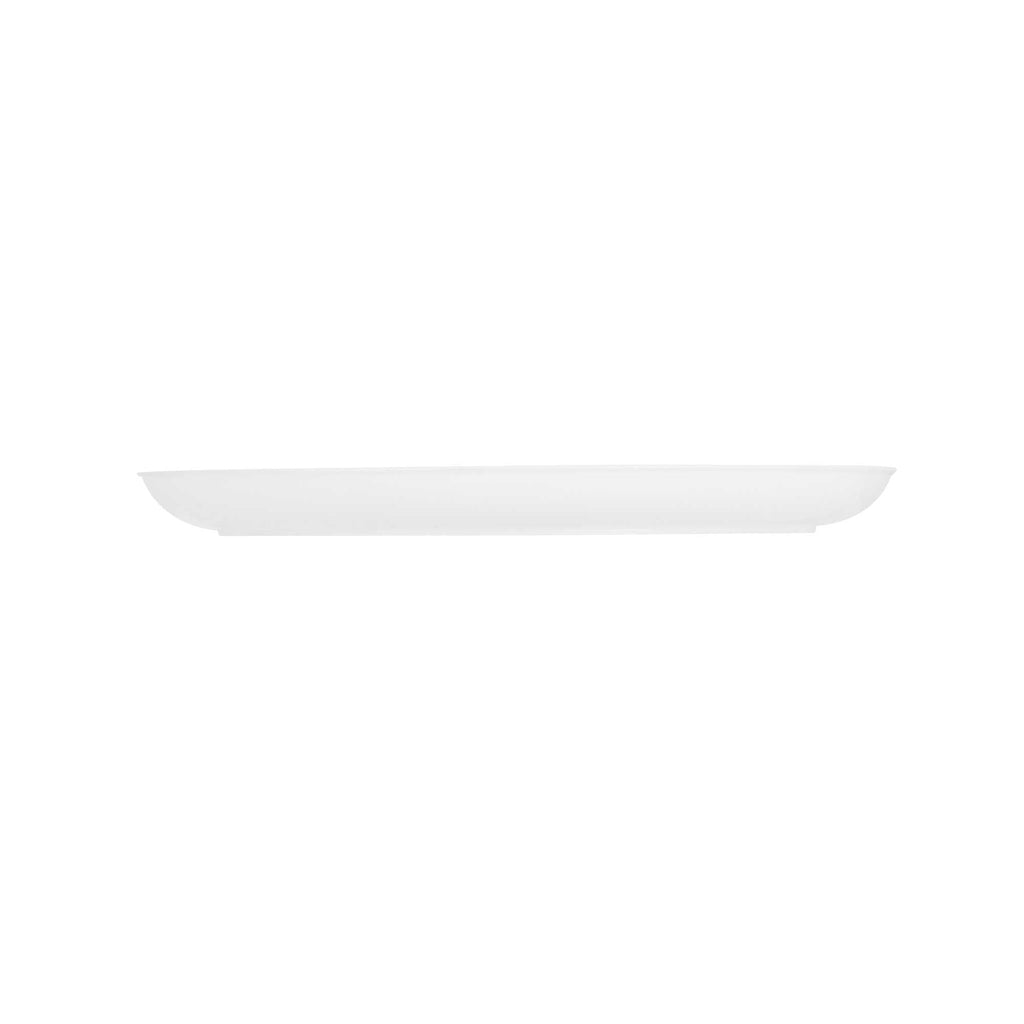 Maxi Serve Round White Plastic Elegant Plate - 9" x 9" x 1/2" - 100 count box